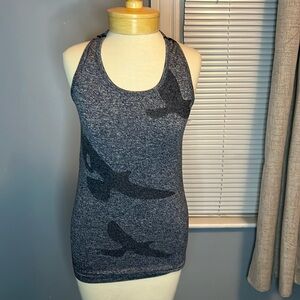 Oiselle Heathered Navy Flyte Tank
